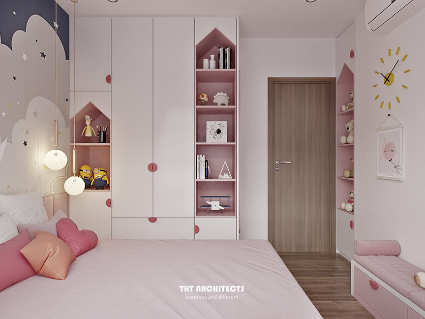 tht architects - Chung cư Lavita Charm - phòng ngủ con gái 03